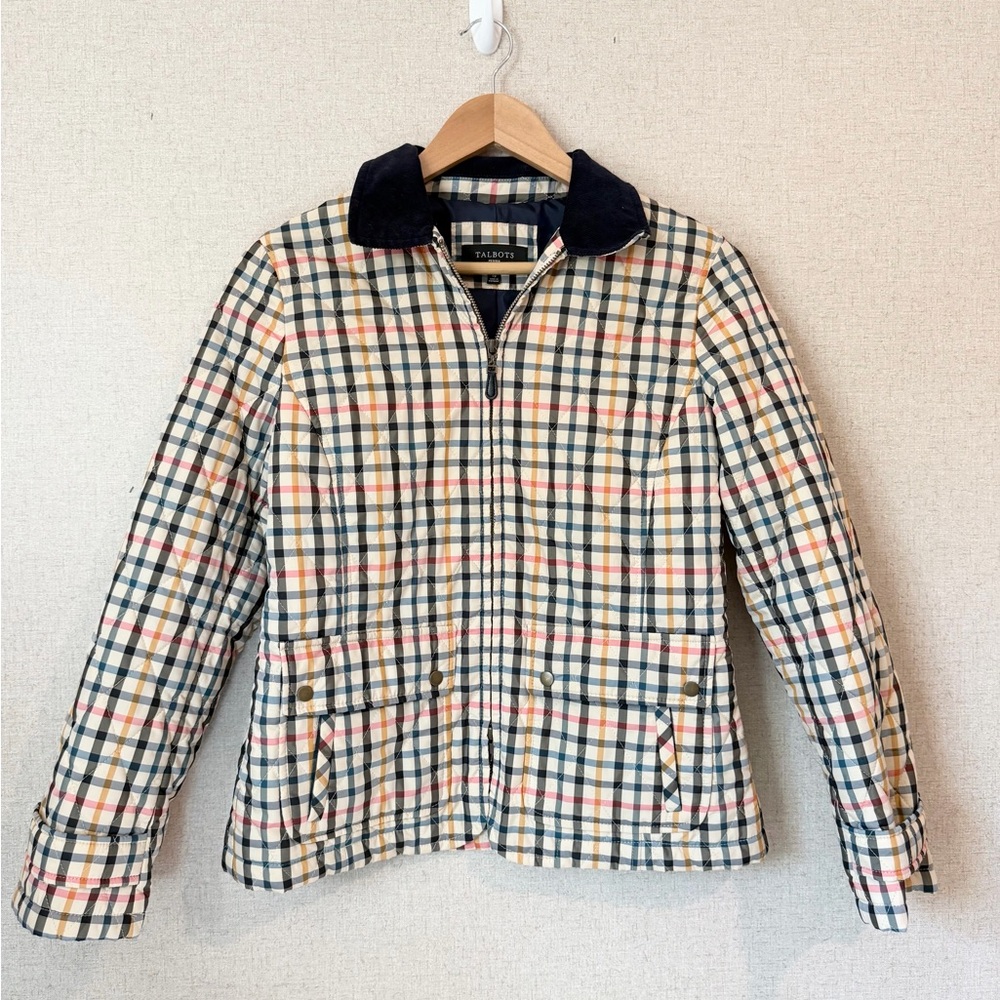 Talbots Multicolor Plaid Jacket